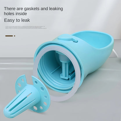 On-the-Go Dog Water Bottle & Feeder – Portable, Leakproof, Easy One-Hand Use